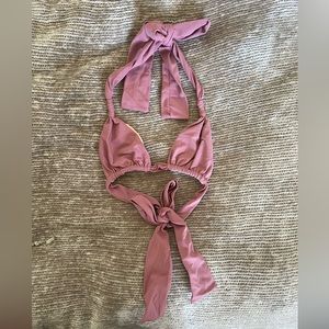 Acacia Swimwear plumeria top in lilac